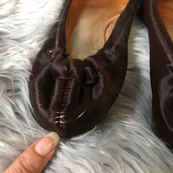Tory Burch flat real fur size 8 - Picture 15 of 16